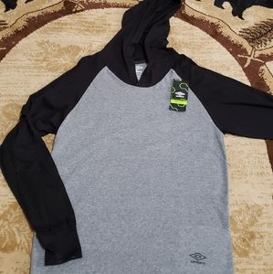 (5/$20)NWT Mens Umbro Long Sleeve Crew Neck Hoodie